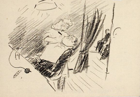 Кондратьев Павел Михайлович. За бритьем